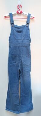Lykke Wullf Anita Blue Soft Denim Flare Overalls Size XS